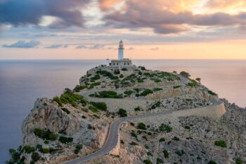 Formentor Lighthouse In Mallorca (majorca), Balearic Islands, Spain